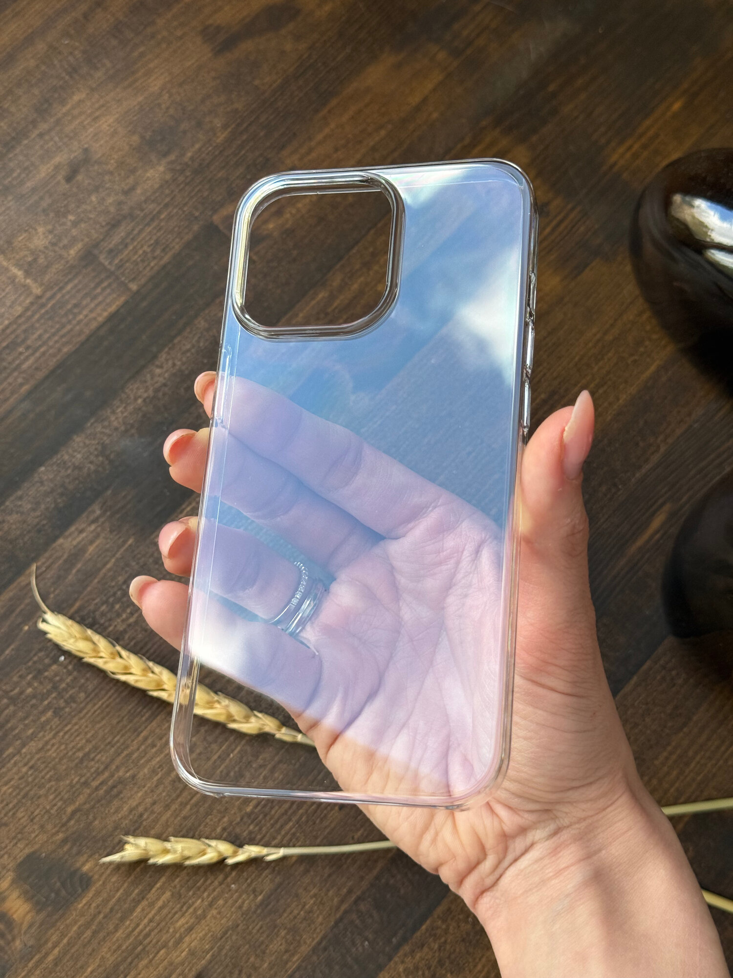Чехол накладка для iPhone 14 Pro Clear case, кристально прозрачный — фото 1