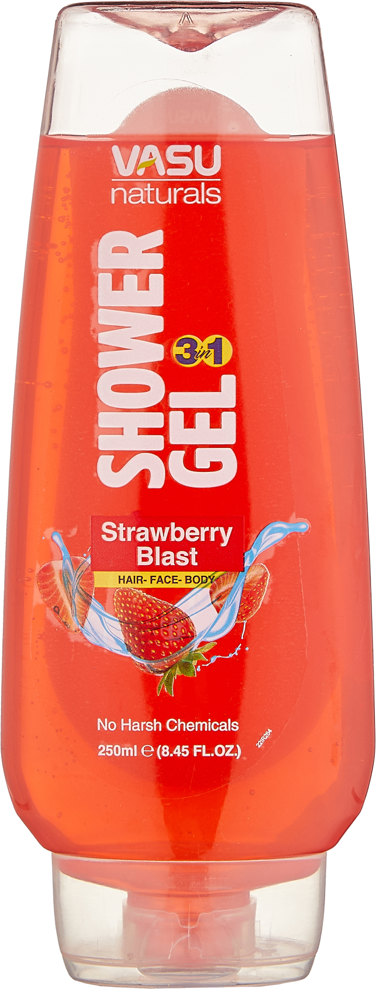 Гель для душа с ароматом клубники Vasu Showergel - Strawberry Blast, 250 мл