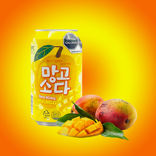 Изображение товара Напиток газированный безалкогольный со вкусом манго SFC BIO 350 мл, Южная Корея