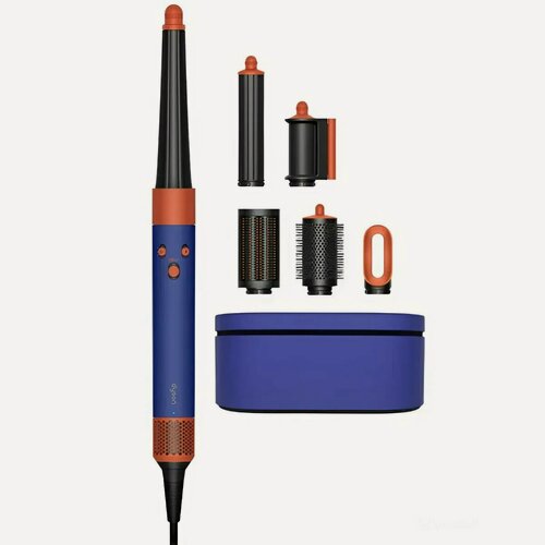 Изображение товара Фен-стайлер Dyson Airwrap Complete Long HS08 Vinca Blue/Topaz IN (Индия) переходник в подарок