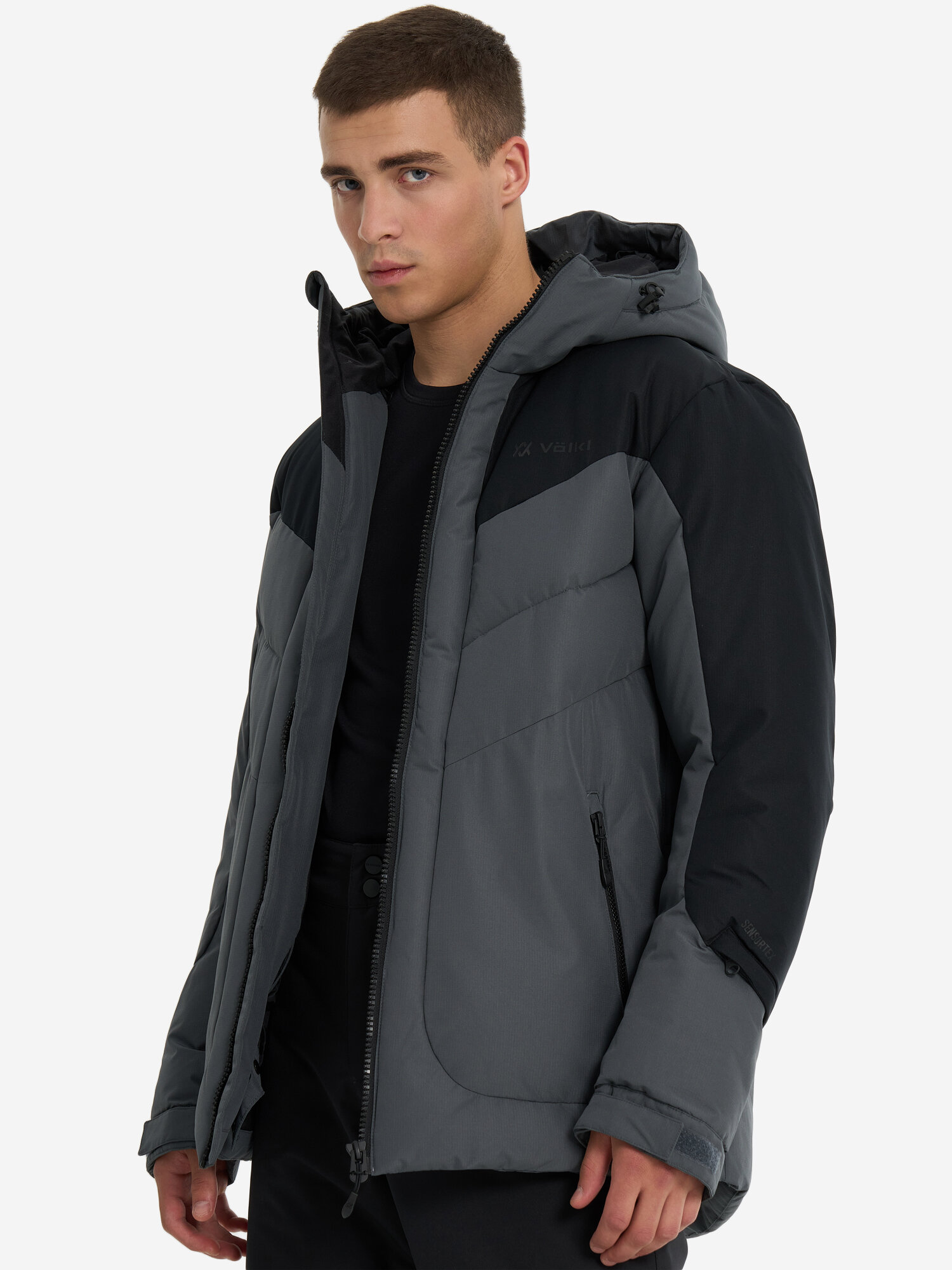 Куртка Volkl Nuptse Men's Synthetic Down Jacket, размер 48/50, серый/черный