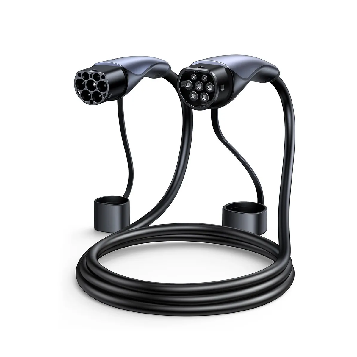 Кабель зарядный для электромобиля Type 2 EV UGREEN EV708 (25833) Portable Electric Vehicle Charger 32A, 5м черно-серый