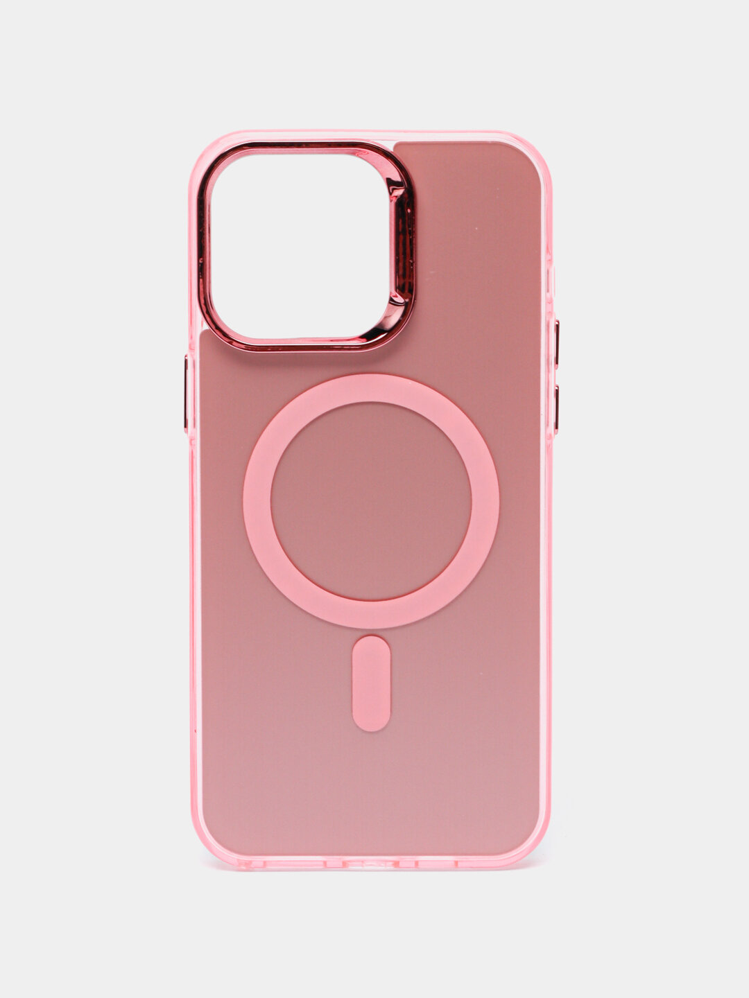 Чехол MagSafe, ударопрочный, для iPhone 15 Plus, ударопрочный, розовый — фото 1