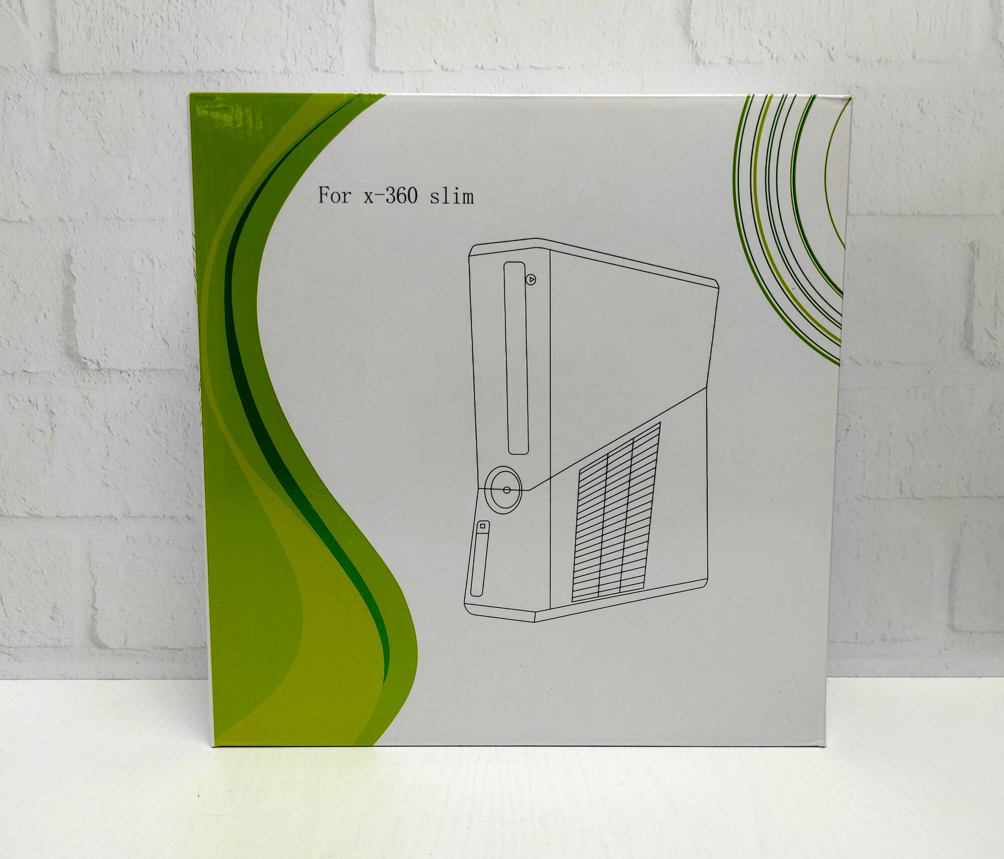 Корпус (верхняя и нижняя крышка, заглушка под HDD) для Xbox 360 Slim Черный