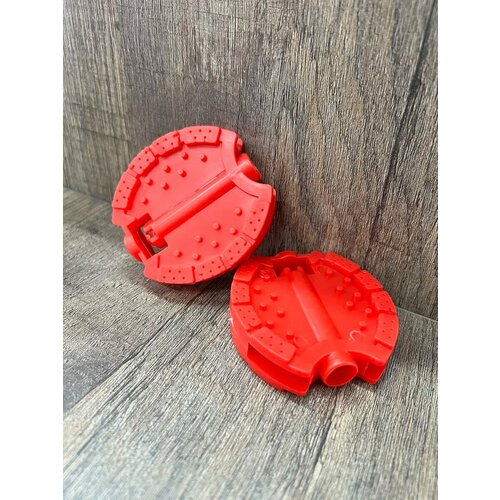 Педали детские для 3-х колесных велосипедов, цвет красный, пластик