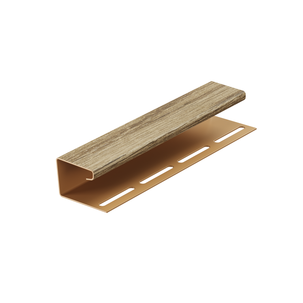 Docke LUX// J-профиль (цвет Кедр) длина 300 см толщина 1.2 мм