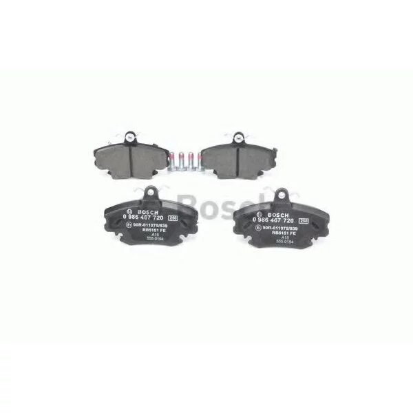 Дисковые тормозные колодки передние BOSCH 0986467720 (1 шт.) черный — фото 1