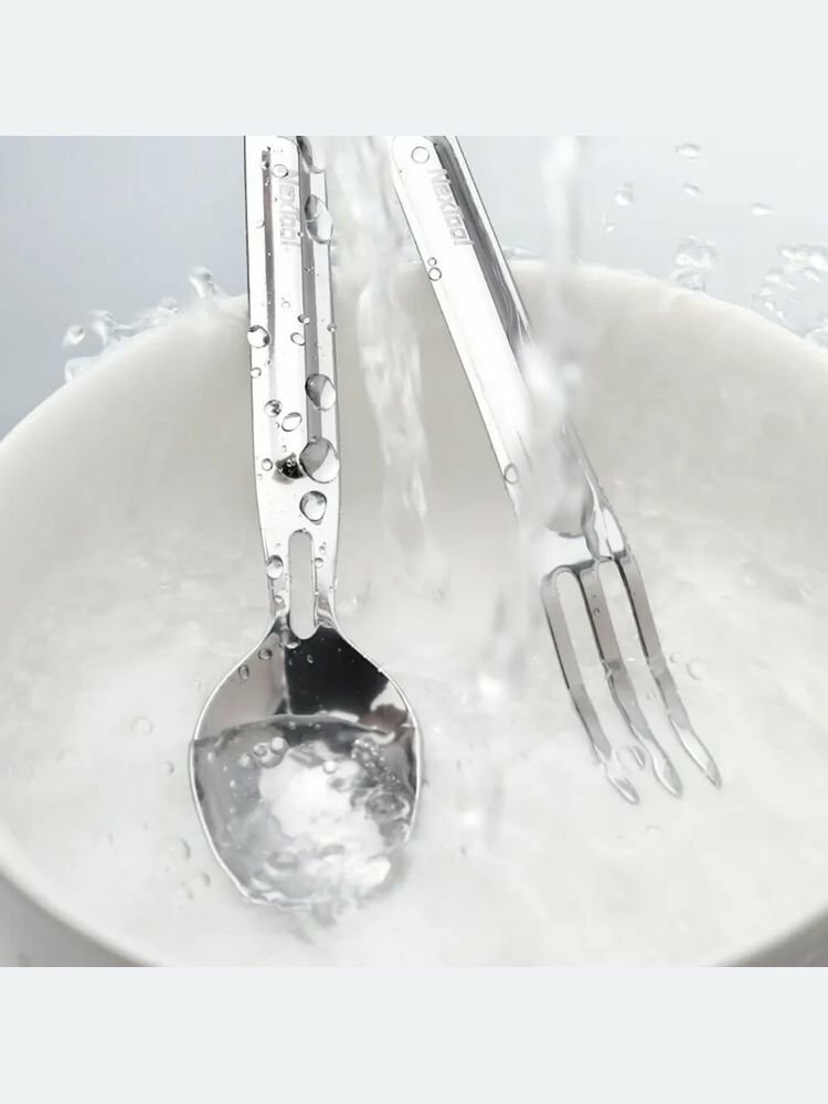 Столовые Приборы Xiaomi Походный набор столовых приборов (ложка и вилка) NEXTool Stainless Steel Portable Tableware