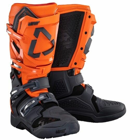 Мужские мотоботы LEATT 5.5 FlexLock Enduro Boot, Orange 2025, размер 8