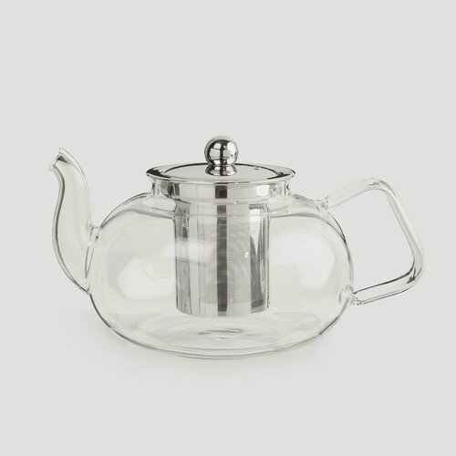 Изображение товара Чайник заварочный, 850 мл, стекло Б/сталь, Classic, Kuchenland