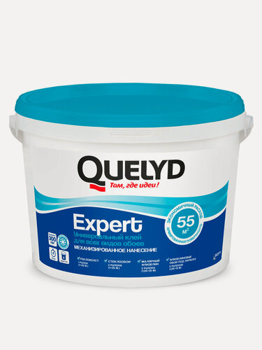 Изображение товара Клей обойный Quelyd Эксперт 10 кг, для сухих и влажных помещений