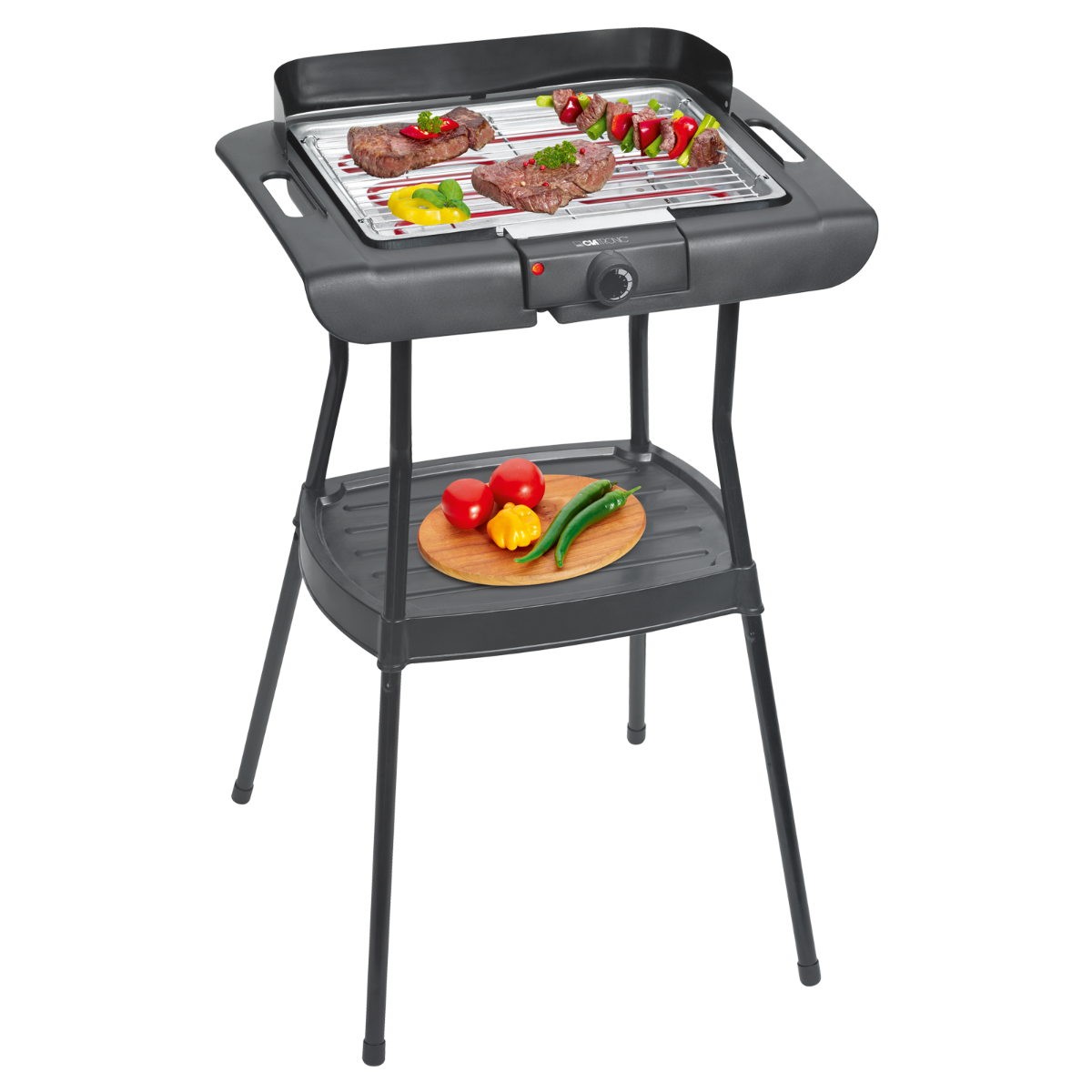 Гриль барбекю Clatronic BQS 3508  мощность 2000Вт  металлический корпус  черный