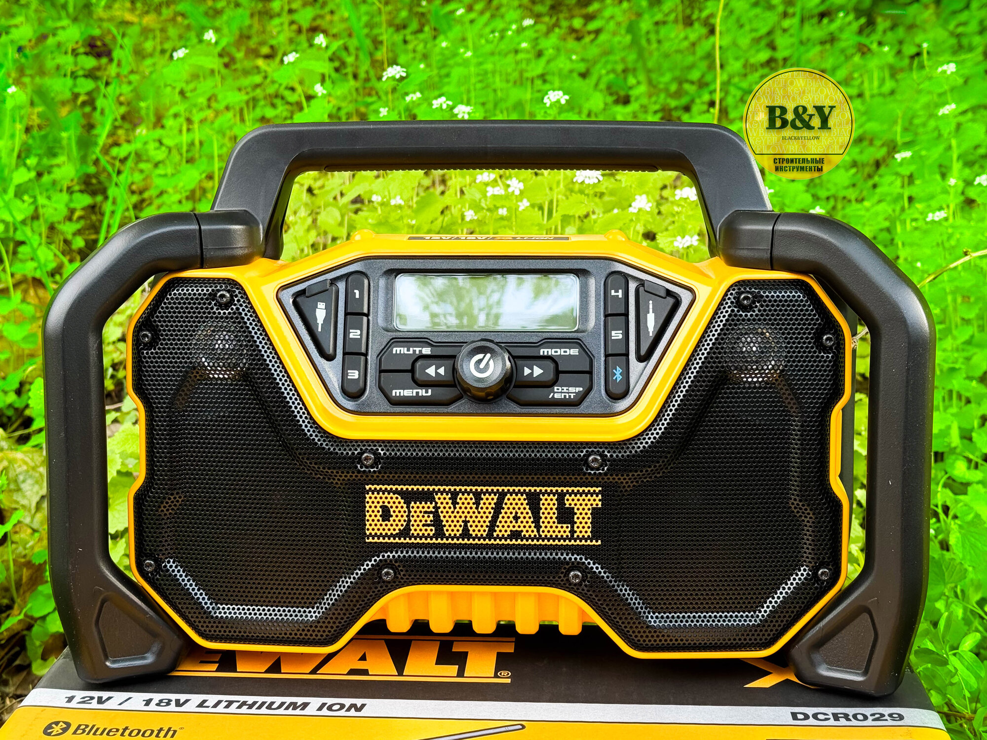 Аккумуляторная портативная аудиосистема (радио) DEWALT DCR029 12/18 В без АКБ и ЗУ (DCR029-QW)