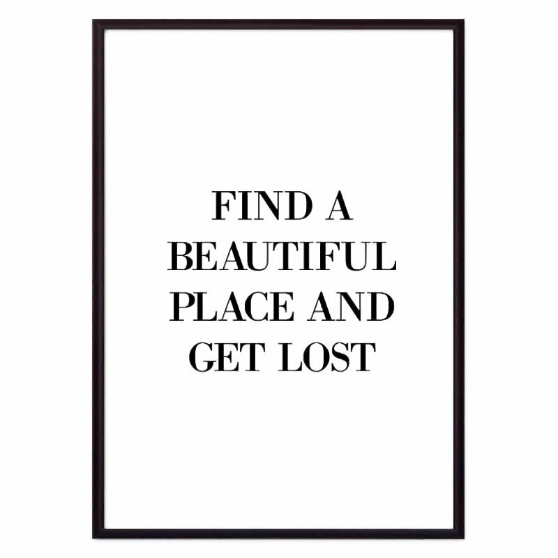 Постер в рамке Get lost, 30х40 см