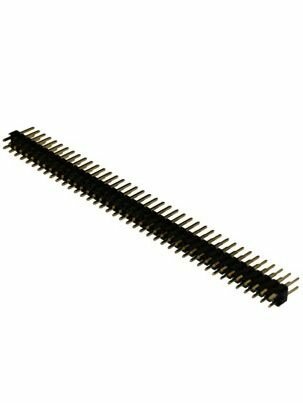 Штыревые двурядные разъемы на плату папа PLD 2x40 (PLD-80) прямые 80 pin 2.54 мм, 5 штук. Разъем для проектов Arduino (Ардуино)