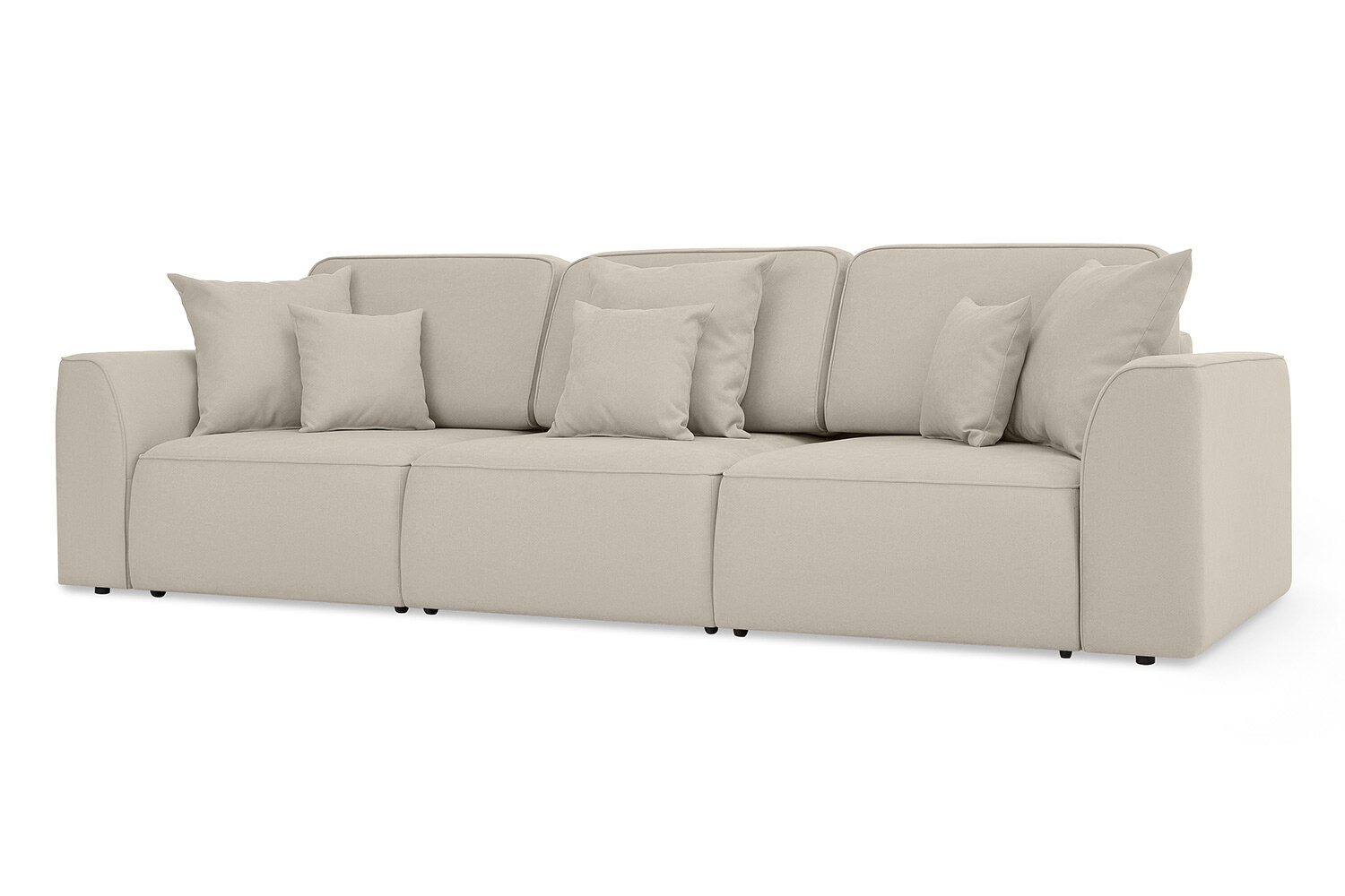 Диван-кровать SOLANA Сиэтл-мини 290х86х124 см обивка велюр цвет бежевый