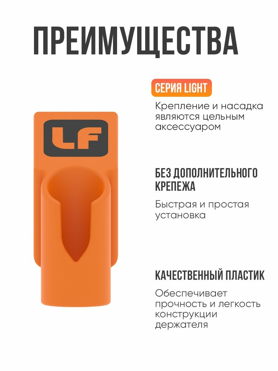 Держатель удочки для лодки ПВХ на ликтрос — фото 1