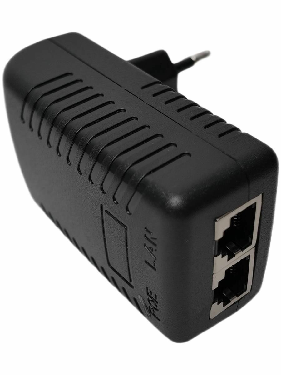 POE Инжектор 2410F - 10/100 Мбит/с AC (вход):110-240В PoE выход:24В/1 A Порт данных: 12