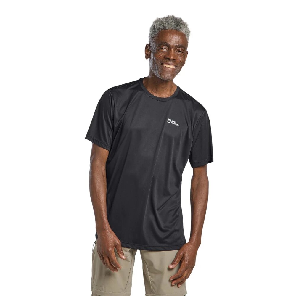 Футболка Jack Wolfskin, размер XL, черный — фото 1