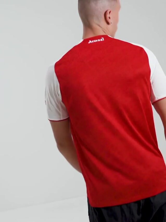 Форма спортивная adidas ARSENAL, полиэстер, красная, с принтом — фото 1