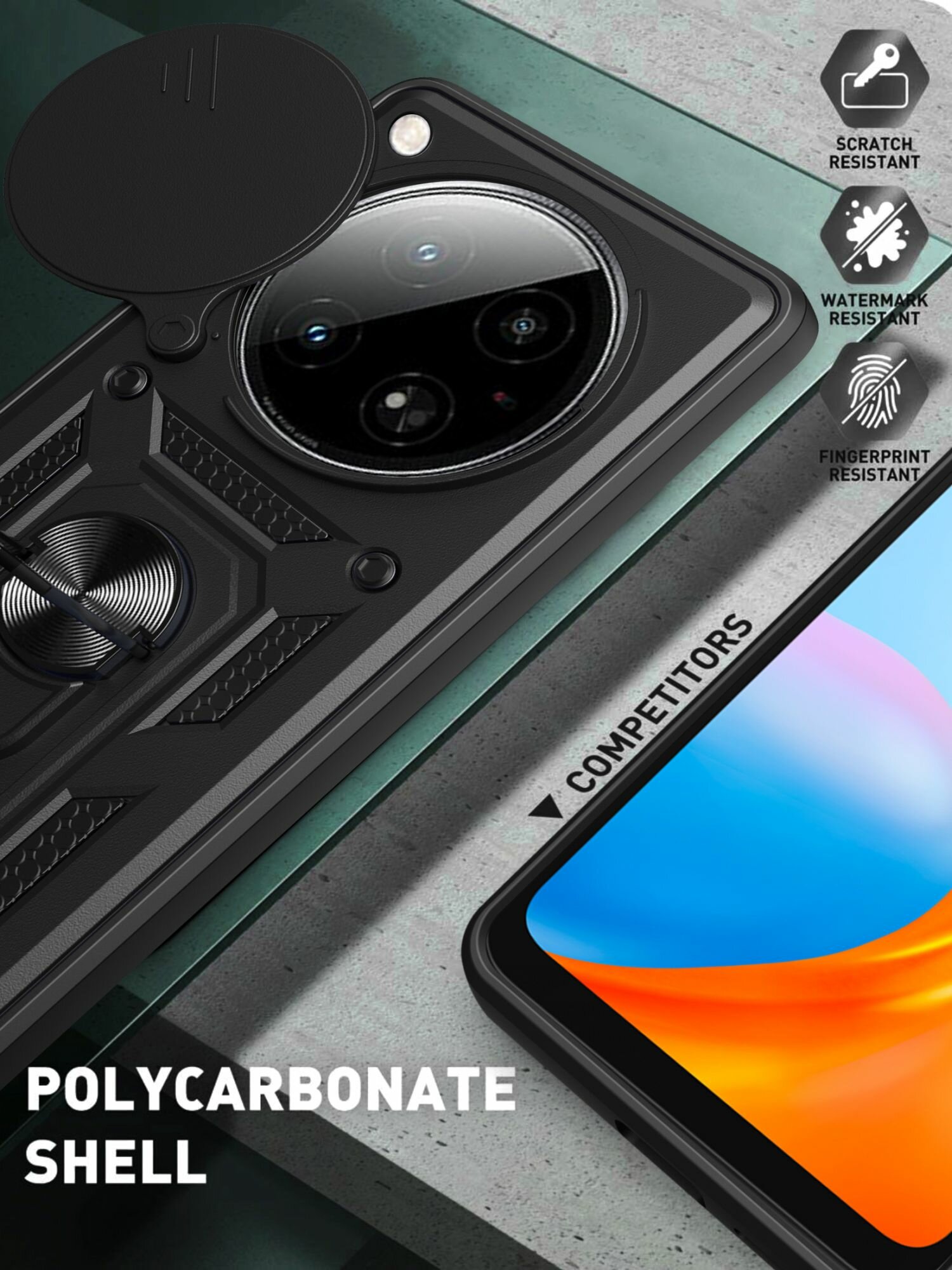 Чехол противоударный armors на Infinix Zero 40 / Инфиникс Зеро 40 с защитой камеры (Серебристый) — фото 1