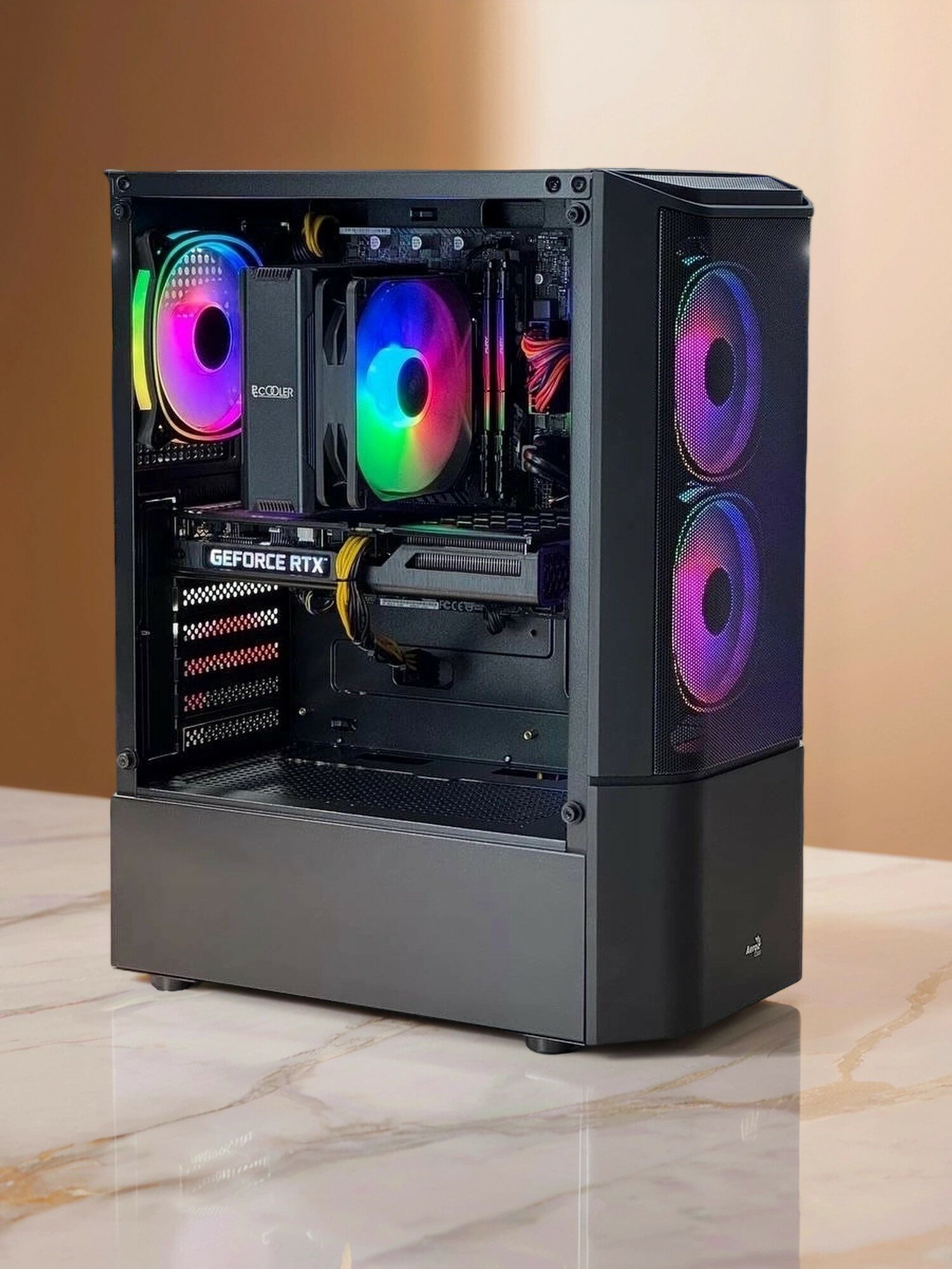 Игровой ПК (Intel Core i5-14600KF / NVIDIA GeForce RTX 4070 / 32 ГБ ОЗУ /512 ГБ SSD M2) (Игровой компьютер / системный блок)