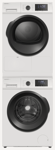 Изображение товара Колонна стиральная машина с инвертором и сушильная машина с тепловым насосом MEFERI MS10WH81 ULTRA 10кг, выдвижная полка