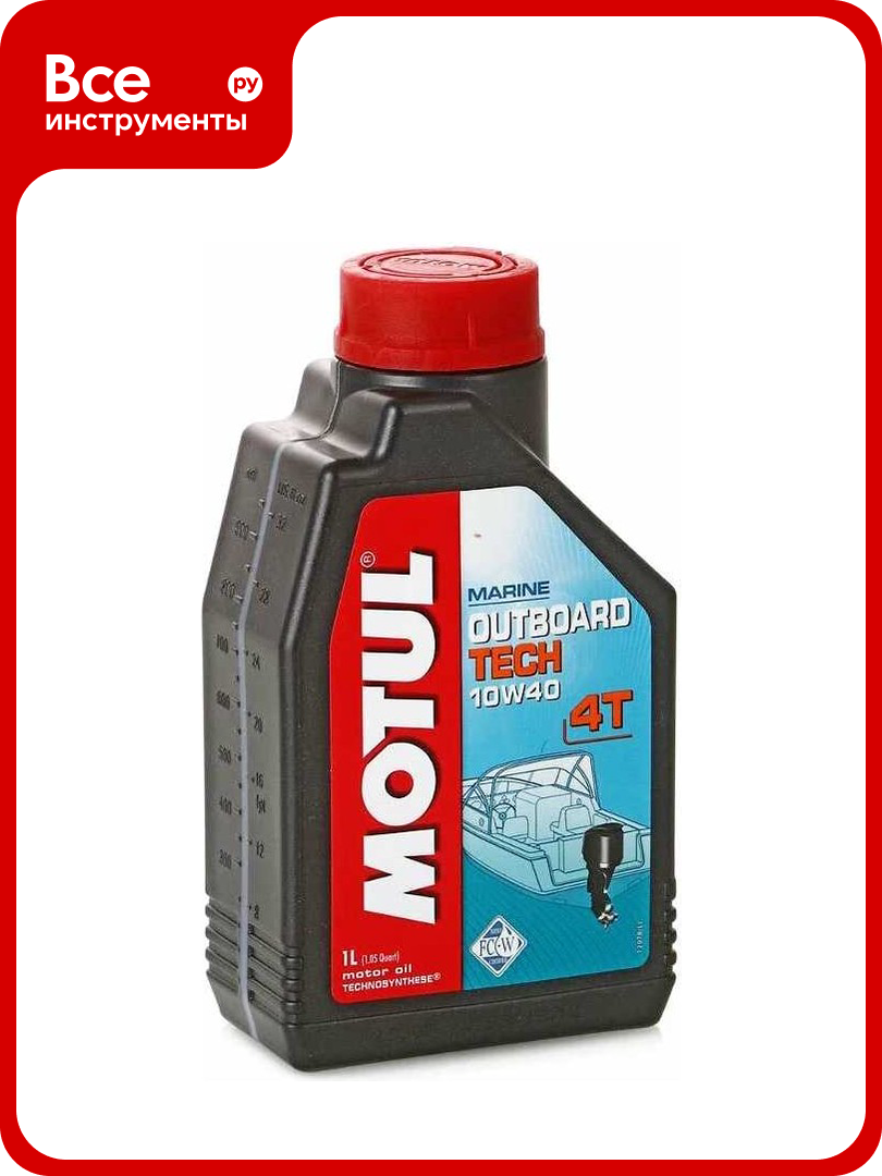 Масло для лодочных моторов MOTUL OUTBOARD TECH 4T 10W40 1 л 112751
