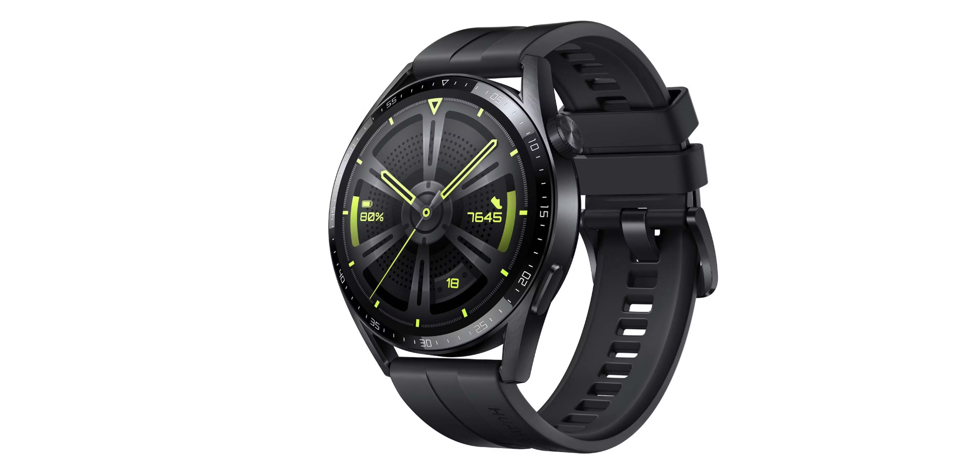Часы Huawei Watch GT 3 46mm JPT-B29, Черный Черный фторэластомер, 5DQTQ23B07001777 Ростест (EAC)