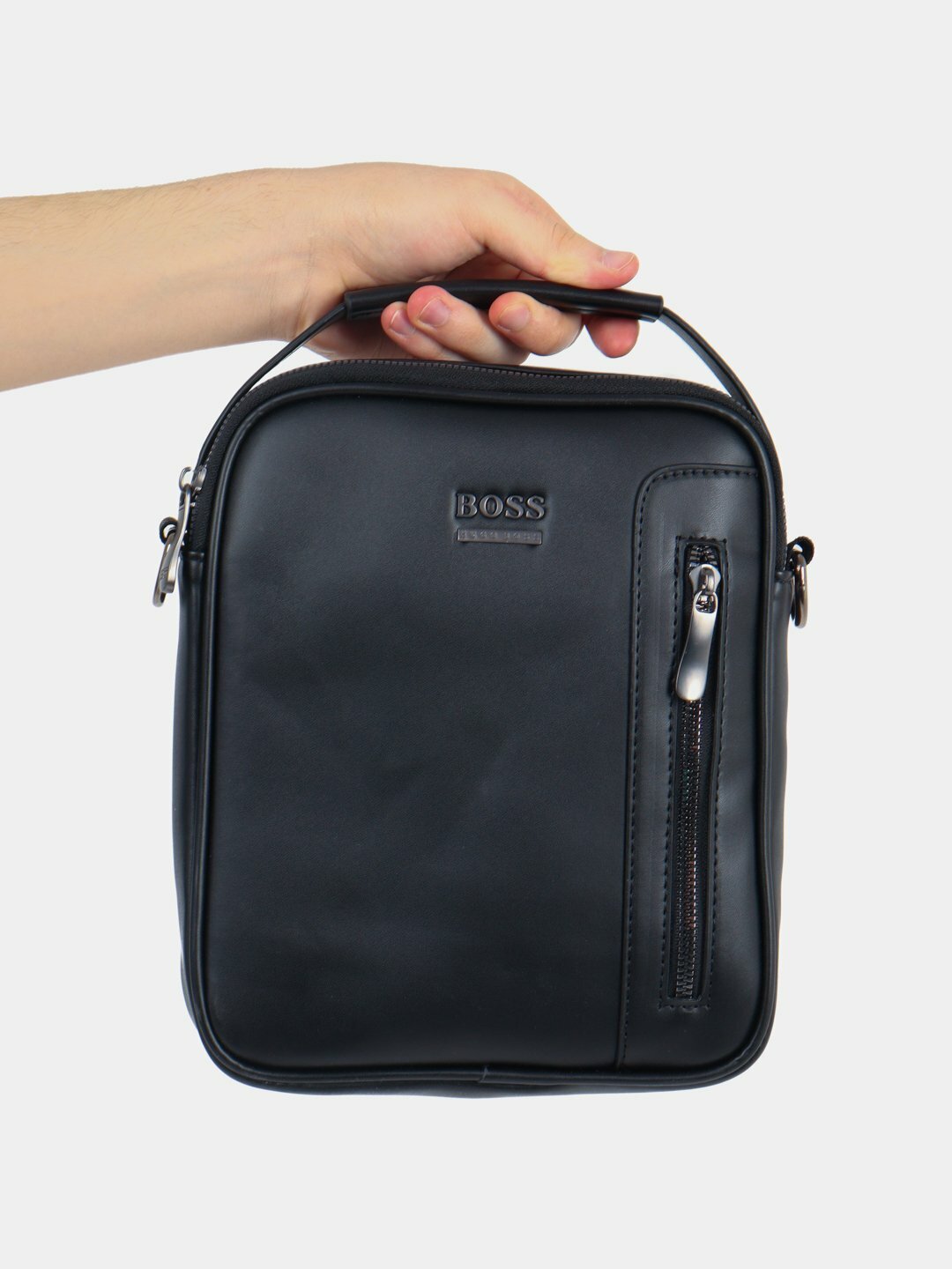 Сумка  BOSS Hugo Crossbody 2025, фактура гладкая, черный