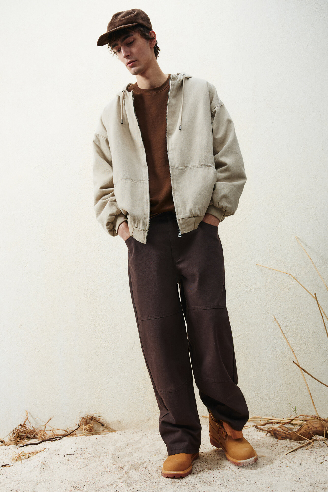 Брюки багги Befree Man Casual, размер XL/176, коричневый