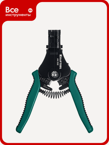 Изображение товара Полуавтоматический стриппер Kraftool АК-62 для снятия изоляции проводов 0.5-6 мм², профессиональный инструмент с регулир