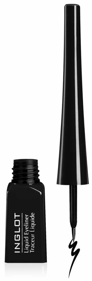 Подводка для глаз INGLOT Liquid eyeliner, 25 Dark Star, черная — фото 1