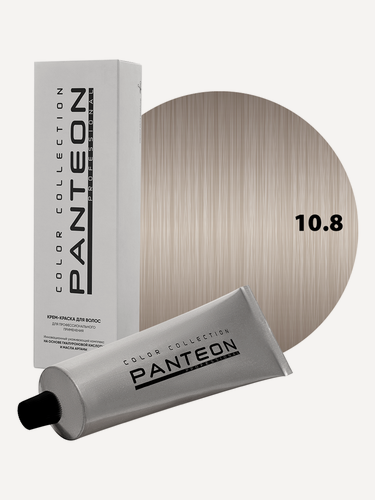 Изображение товара Стойкая крем краска для волос Пантеон Panteon 100 мл - PANTEON 10.8 Очень светлый блондин перламутровый