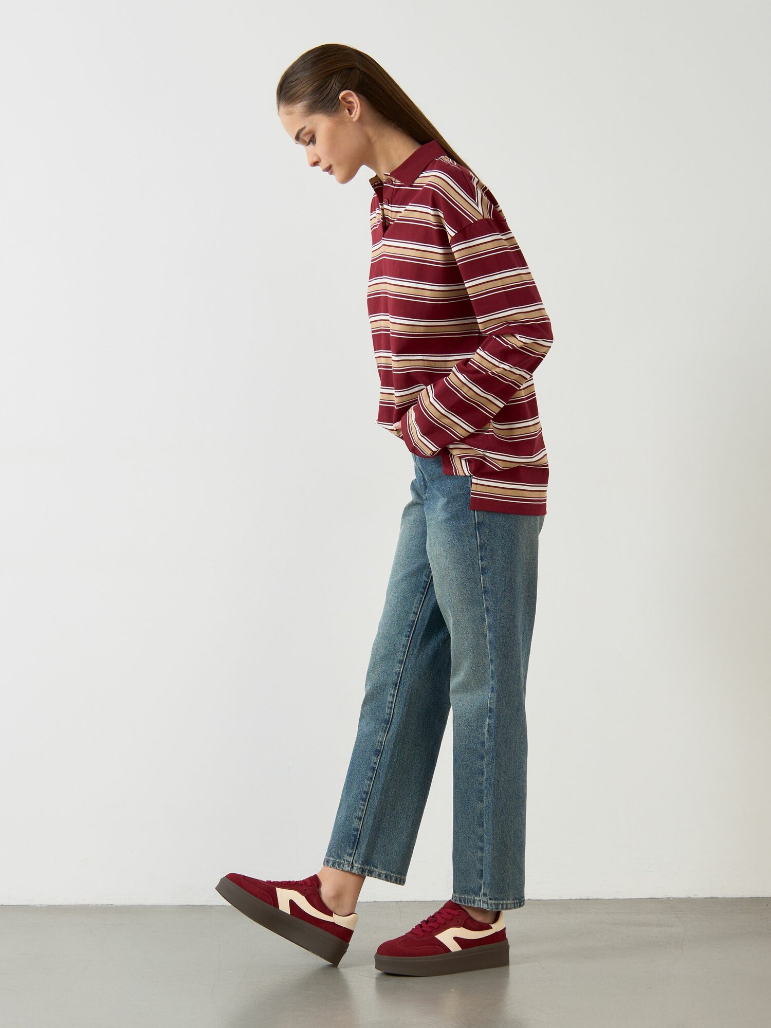 Кеды Thomas Munz, полнота 7, размер 38, красный/белый — фото 1