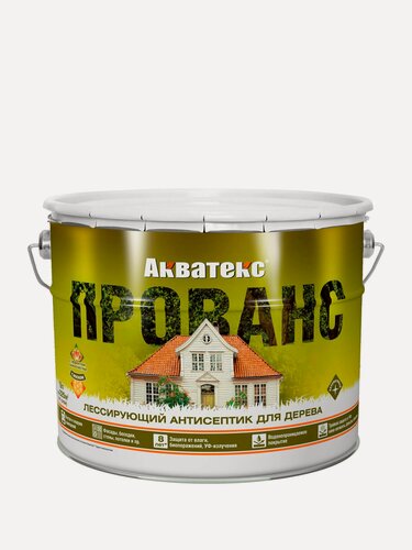 Изображение товара Акватекс-Прованс, защитно-декоративное покрытие для древесины, тик, 9 л