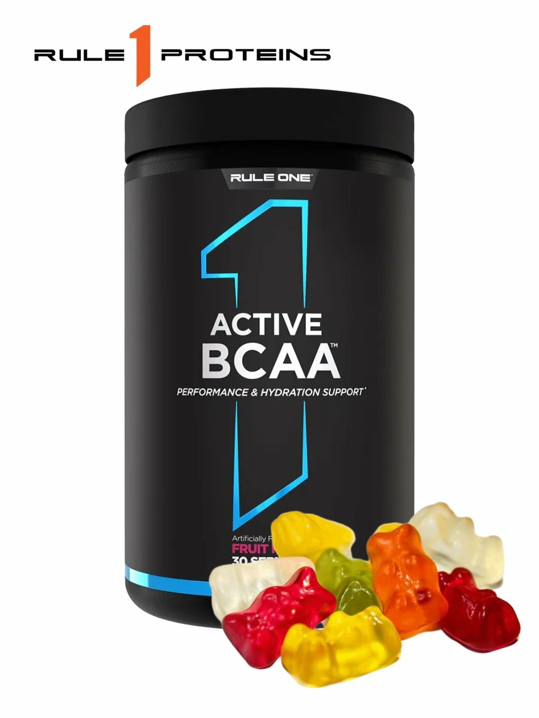 Аминокислоты Rule One Active BCAA 390 гр со вкусом Golden Gummy