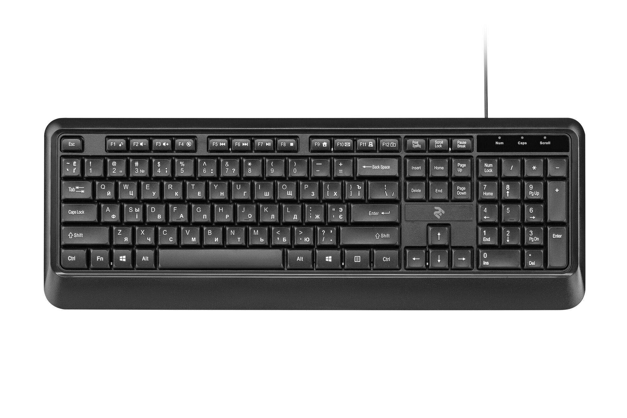 Клавиатура от бренда 2Е KS130 USB Black, проводная клавиатура