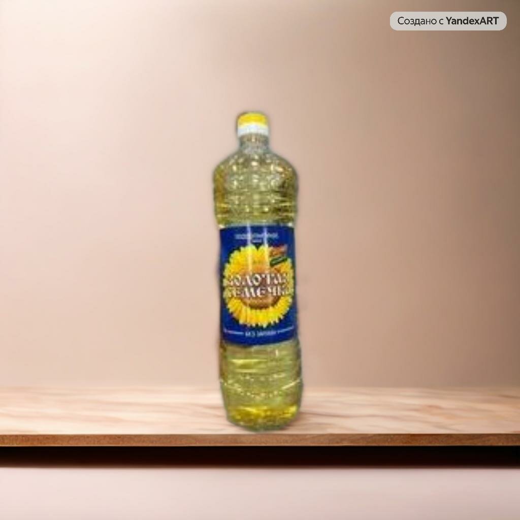 "Золотая Семечка" Масло подсолнечное, рафинированное, для жарки и еды, 1л