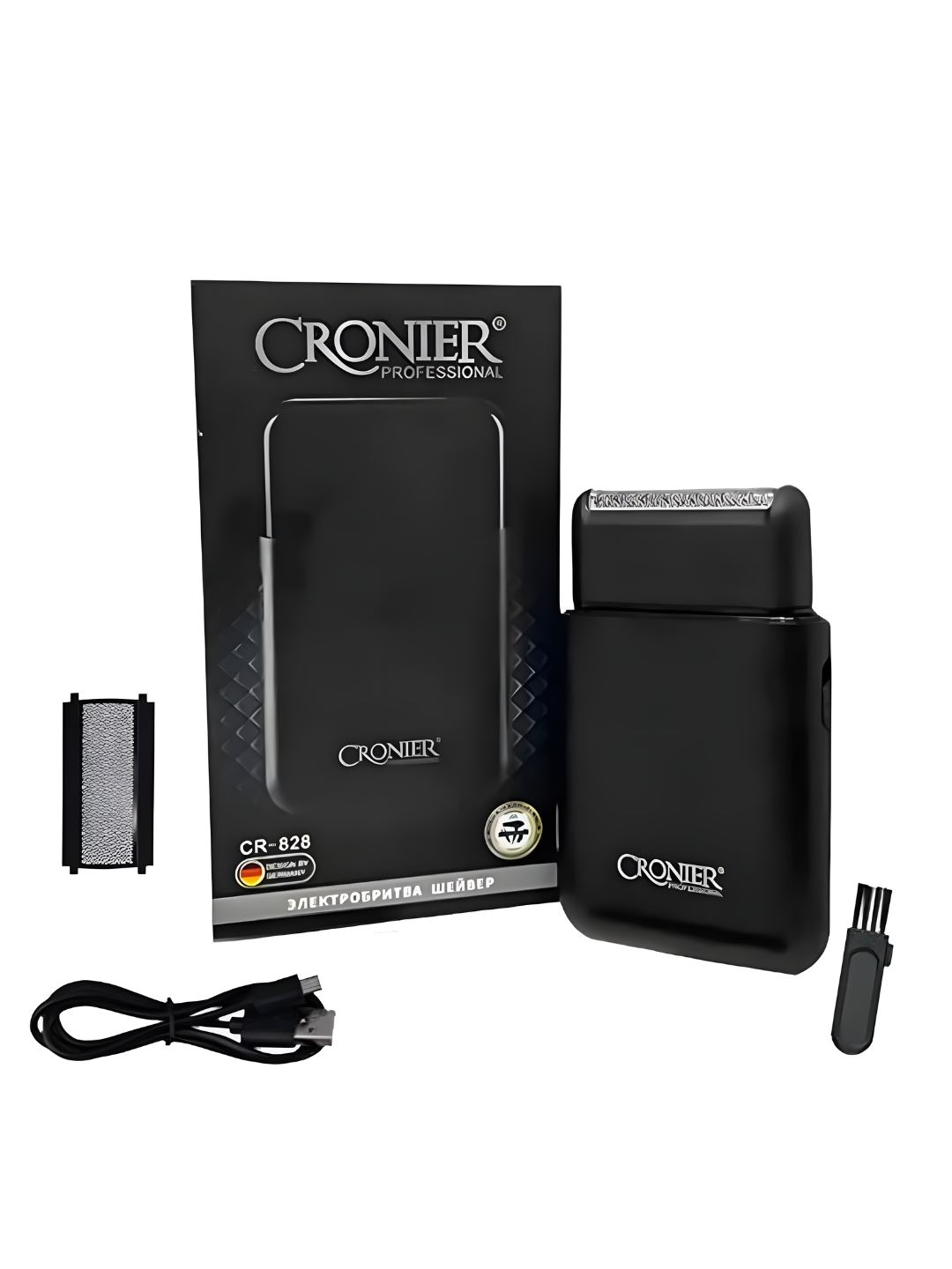 CRONIER CR-828: Перезаряжаемая электробритва с фольгой, выдвижным триммером для мужчин