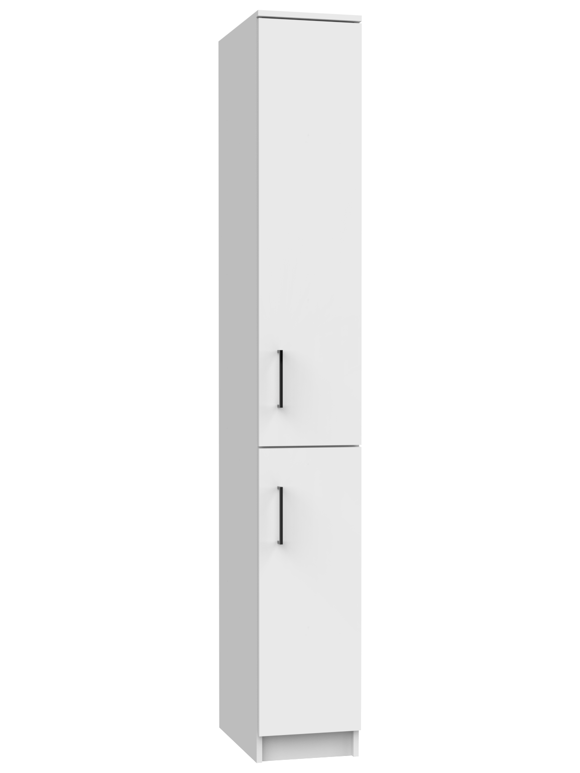 Узкий шкаф-пенал Шик-14 с полками и 2 дверцами, ШхГхВ: 30х50х210 см