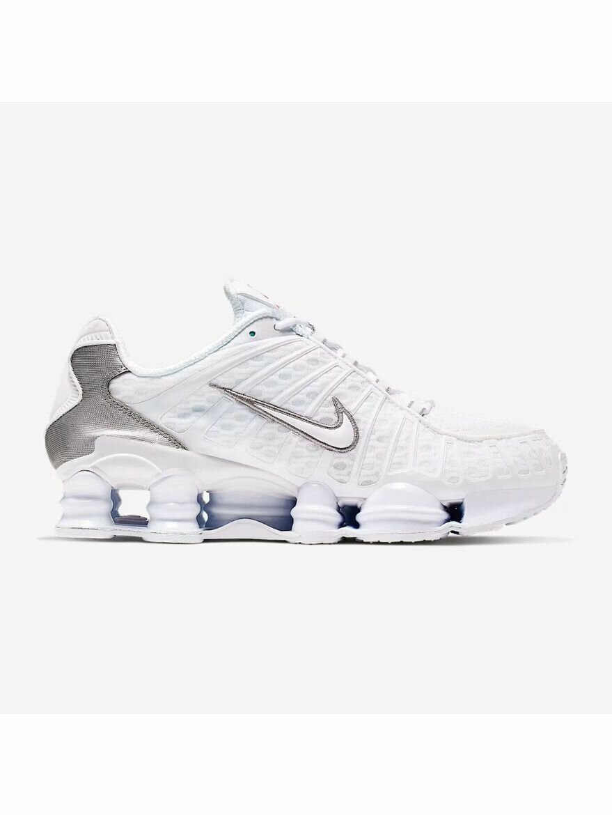 Кроссовки NIKE Shox TL, полнота F (EU)/ на среднюю стопу, размер 11 US, белый