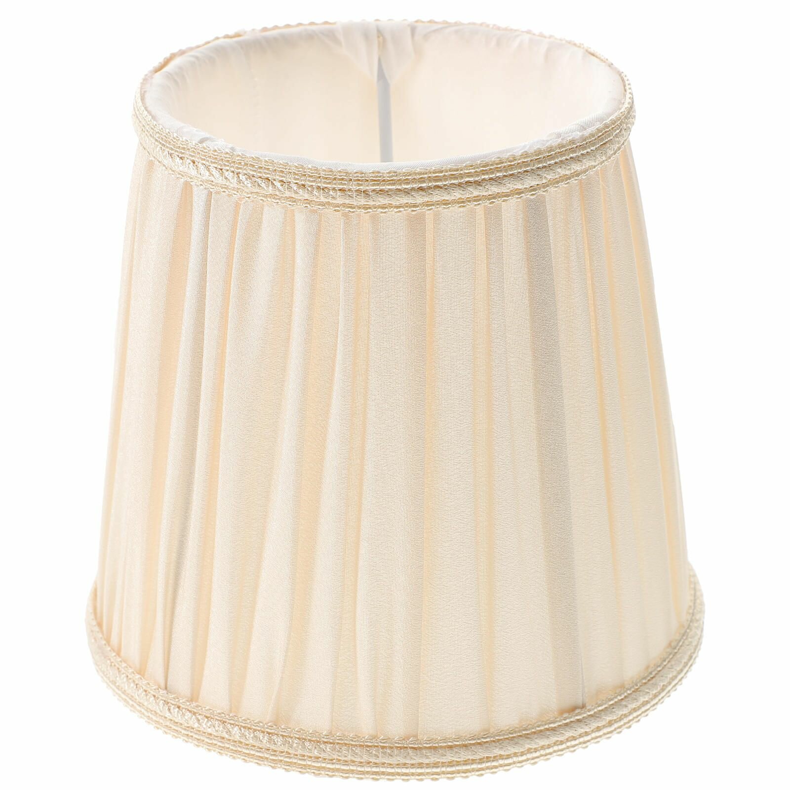 Ламповый абажур из ткани с креплением из металла 1 шт коричневый 15x15x14 см