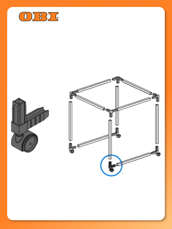 Коннектор найди  для каркасной системы  пластик  влагостойкий  белый