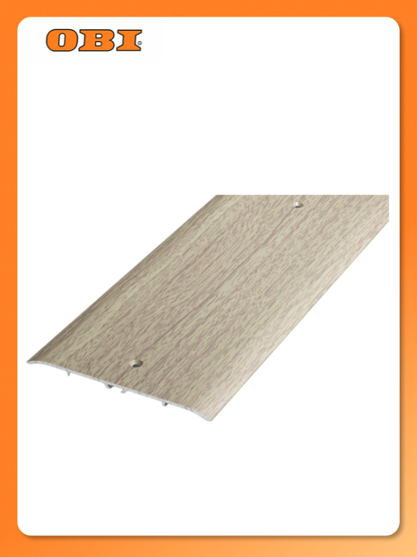 Порог одноуровневый лука ПС 05 900.087 дуб беленый алюминий 900х100 мм