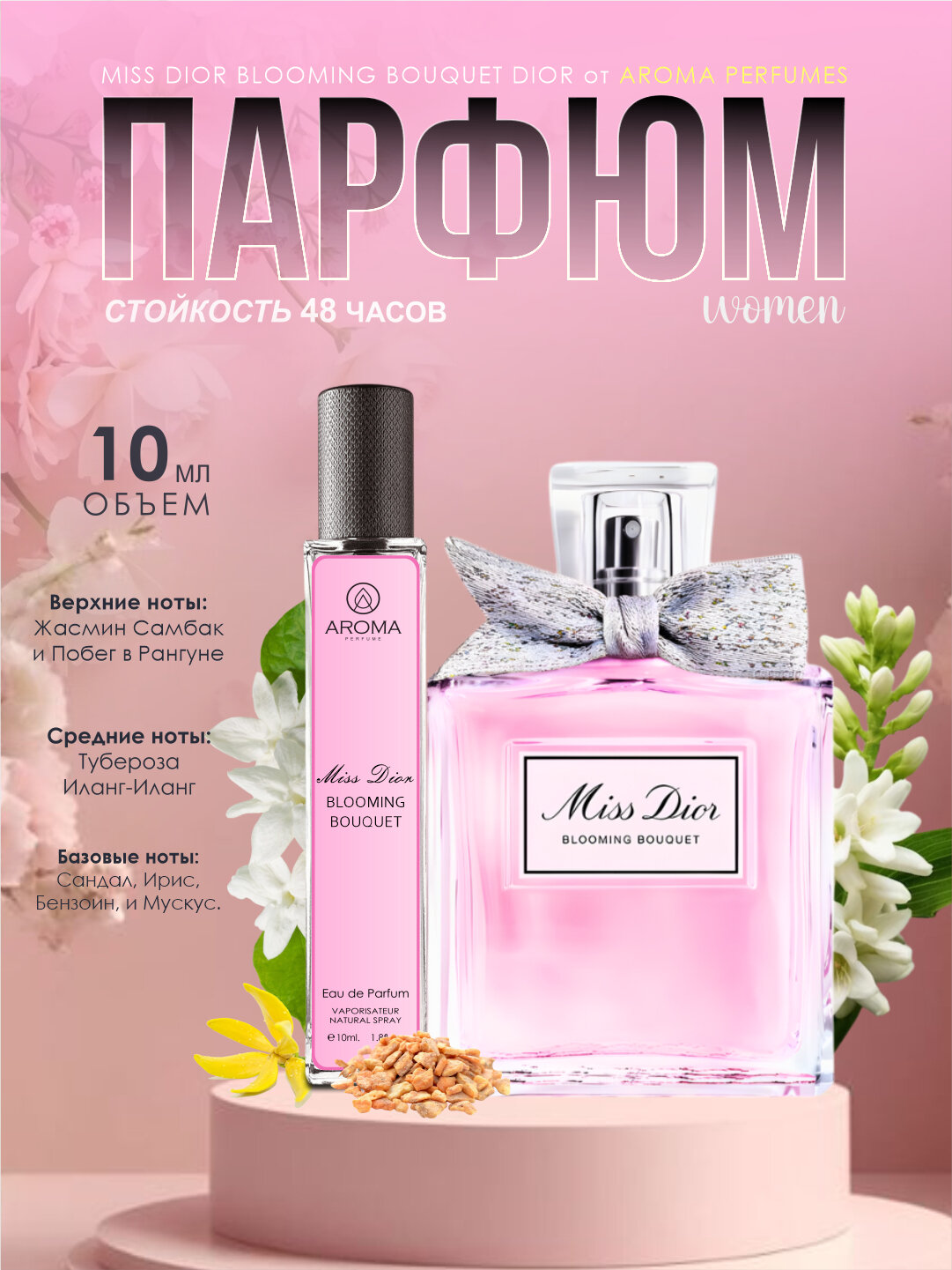 Набор духов для женщин Libre, Lost Cherry, Gucci Flora, Miss Dior, Devil's Intrigue, 5в1 — фото 1