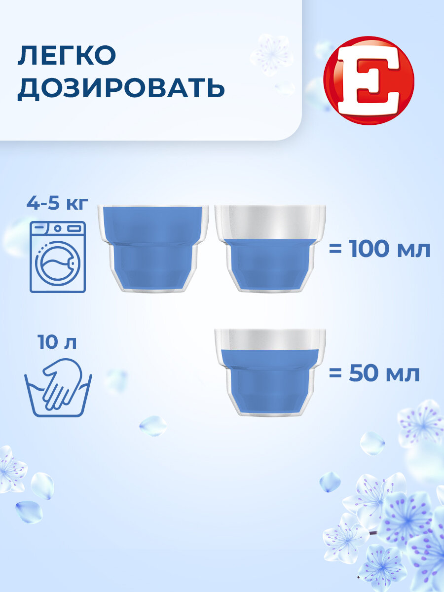Кондиционер для белья Е Свежий 2 л, ополаскиватель для стирки — фото 1