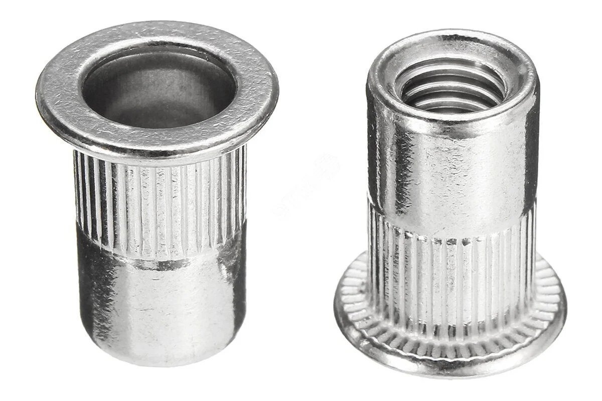 KLAUE заклепка гаечная цилиндрическая с насечкой, сталь М4, стандартный борт St KSM4-A-LF 1000шт