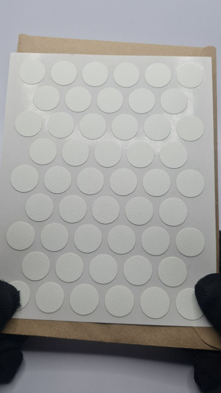 Заглушка-самоклейка мебельная 14 мм № 01S Белый Beyaz PC2502 для ЛДСП (1 лист) — фото 1