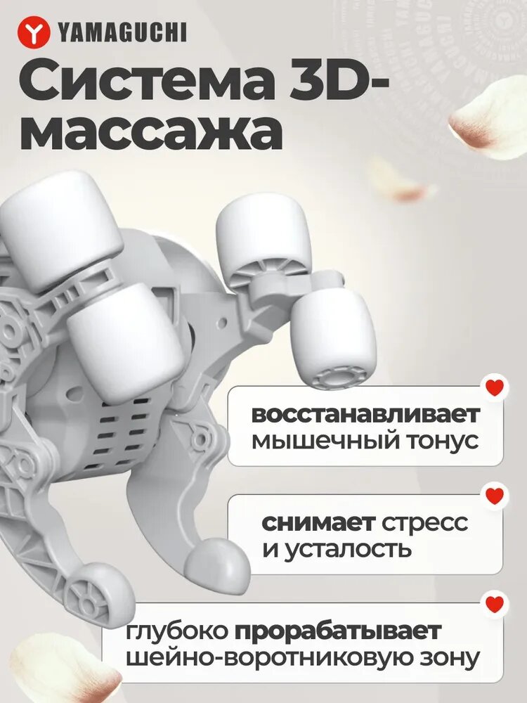 Массажер для тела Yamaguchi Qi - 6 массажных головок, 4 ролика, 3 режима, подогрев — фото 1